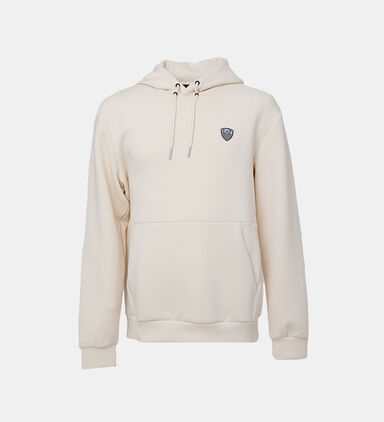 Cotton Logo-badge Hooded Sweatshirt