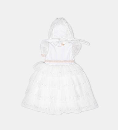 Layered Tulle Pear Hat Dress Set