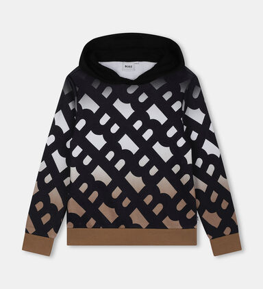 Hooded Monogram Print