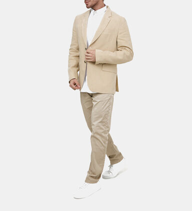 Linen Single-breasted Blazer