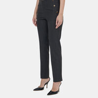 Striped Straight-leg Trousers