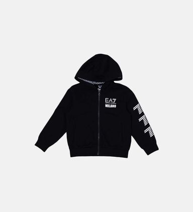 Printed Zip-up Cotton Hoodie