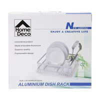 Single Rack Aluminum Dish Drainer