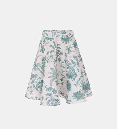 Jessica Tropical Printed Flared Skirt