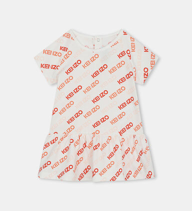 All-over Logo Printed Dress