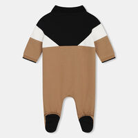 Logo Cotton Baby Sleepsuit