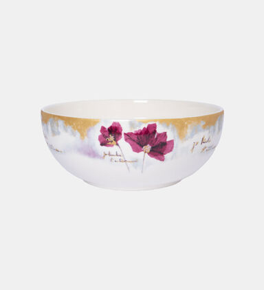 Floral-print Salad Bowl 25 Cm