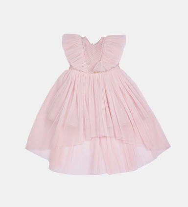 Junior Girl Embossed Tulle Dress