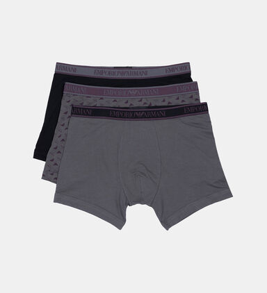 Logo-waist 3-piece Boxers Set