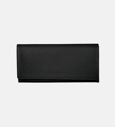 Le Foulonne Embossed Logo Flap Wallet