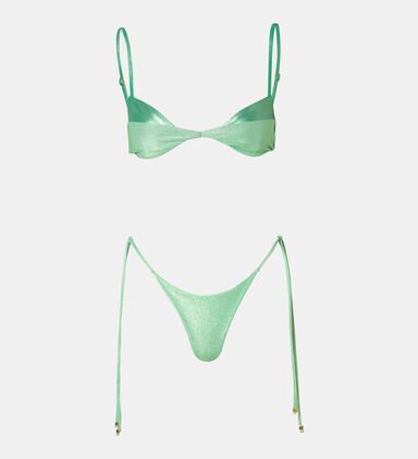 Rafaela Layered Two-tone Bikini Top