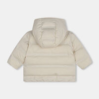 Hooded Logo Patch Puffer Jacket