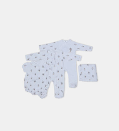 All-over Animal-print Dungarees Gift Set