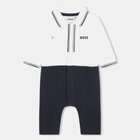 Cotton Baby Overalls With Logo