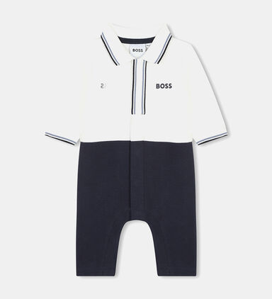 Cotton Baby Overalls With Logo