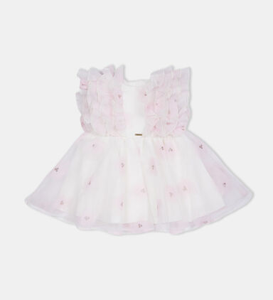 Girl Tulle Ruffled Dress