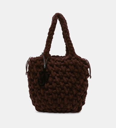 Small Blanket Knit Shopper Tote Bag