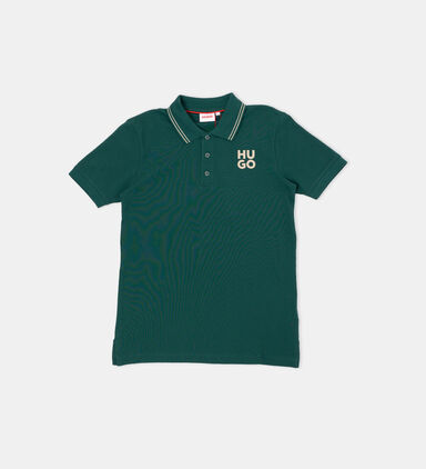 Ribbed Sleeves Polo Shirt