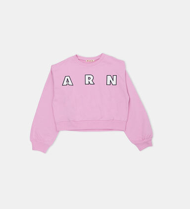 Embroidered Logo Cropped Sweatshirt