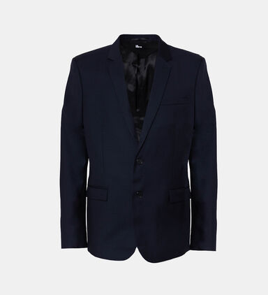 Wool Tailored-fit Single-breasted Suit Jacket