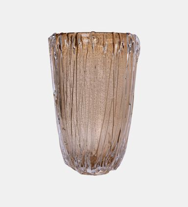 Medium Alpinia Gold Crystal Vase