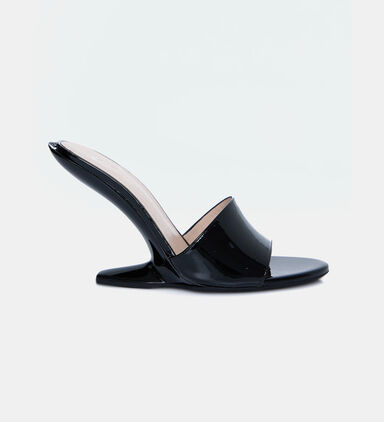 Nappa Leather High Heel Sabots