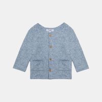 Dave Wooden Buttons Cardigan