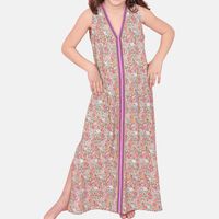 Cuba Flower Cotton Maxi Dress