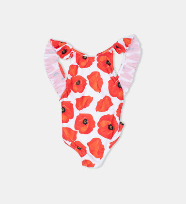 Poppy Pleated One-piece Swimsuit