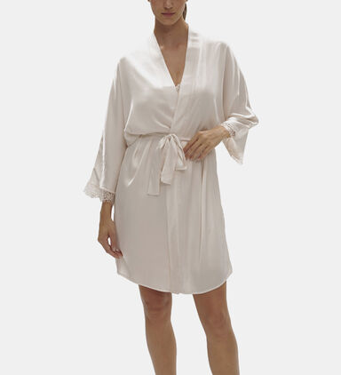 Satin Secret Kimono-style Robe