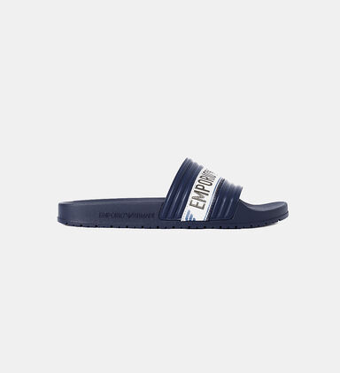 Contrasting Oversized Logo Slippers