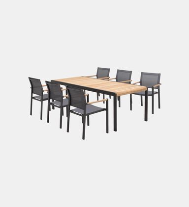 Amber Dinning Table With 8-chairs