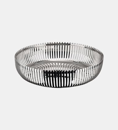 Steel Laths Round Basket 20x5 Cm