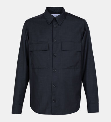 Flap Pocket Wool Shirt