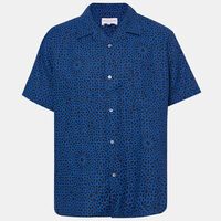 Linen Printed Short-sleeved Shirt