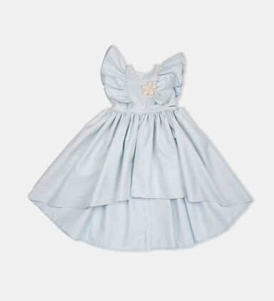 Girl Sea Breeze Jacquard Dress