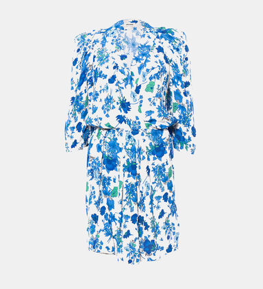 Ristyl Crepe Garden Flowers Mini Dress