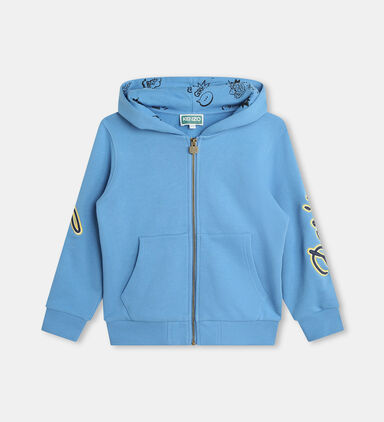 Hooded Fleece Jogging Cardigan