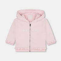 Cotton Fleece Hooded Cardigan