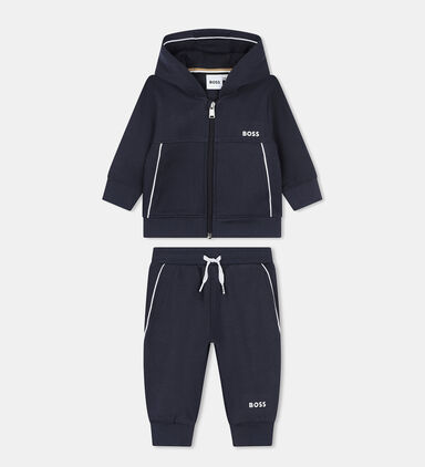 Hooded Cardigan And Pants Jogging Set