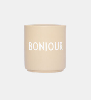 Paris Engraved Glazed Porcelain Mug 8 X 8.5 Cm