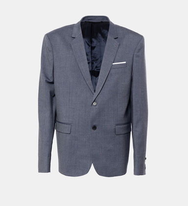 Wool Tailored-fit Suit Jacket