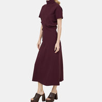 Cady Stretch Bias Cut Midi Dress