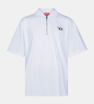 Cotton Half-zip Polo Shirt