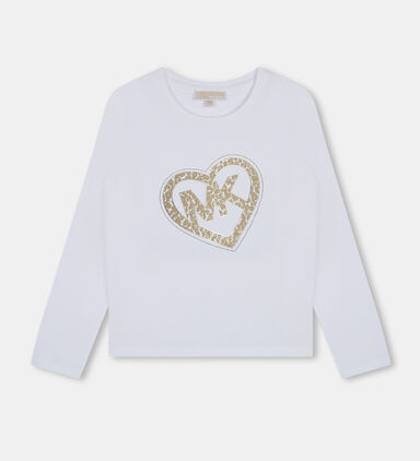 Heart Logo Cotton T-shirt