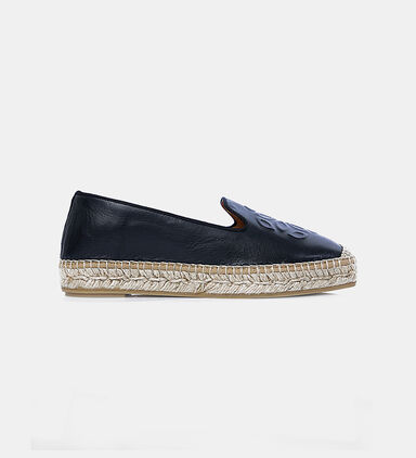 Embossed Leather Jute Espadrilles