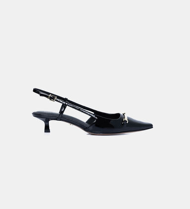 Patent Leather Slingback Sandals