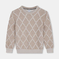 Embroidery Rhombic Pullover