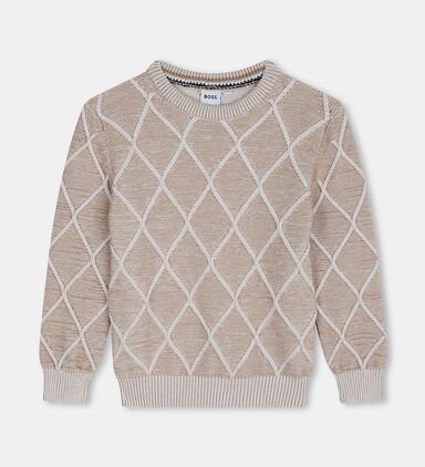 Embroidery Rhombic Pullover