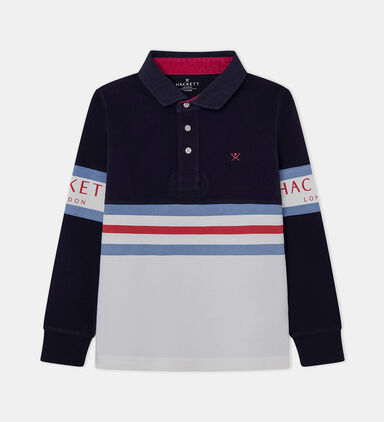 Patch Jersey Long-sleeve Polo